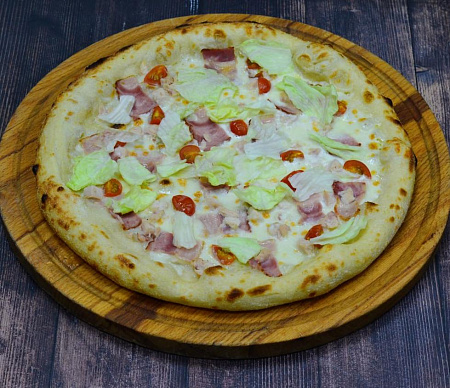 пицца Цезарь 33 см с курицей, беконом и пармезаном от RIMINI PIZZA